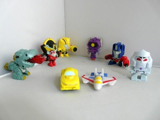 McDonalds 2018 # Transformers (8x), Verzamelen, Transformers, Overige generaties, Ophalen of Verzenden, Zo goed als nieuw