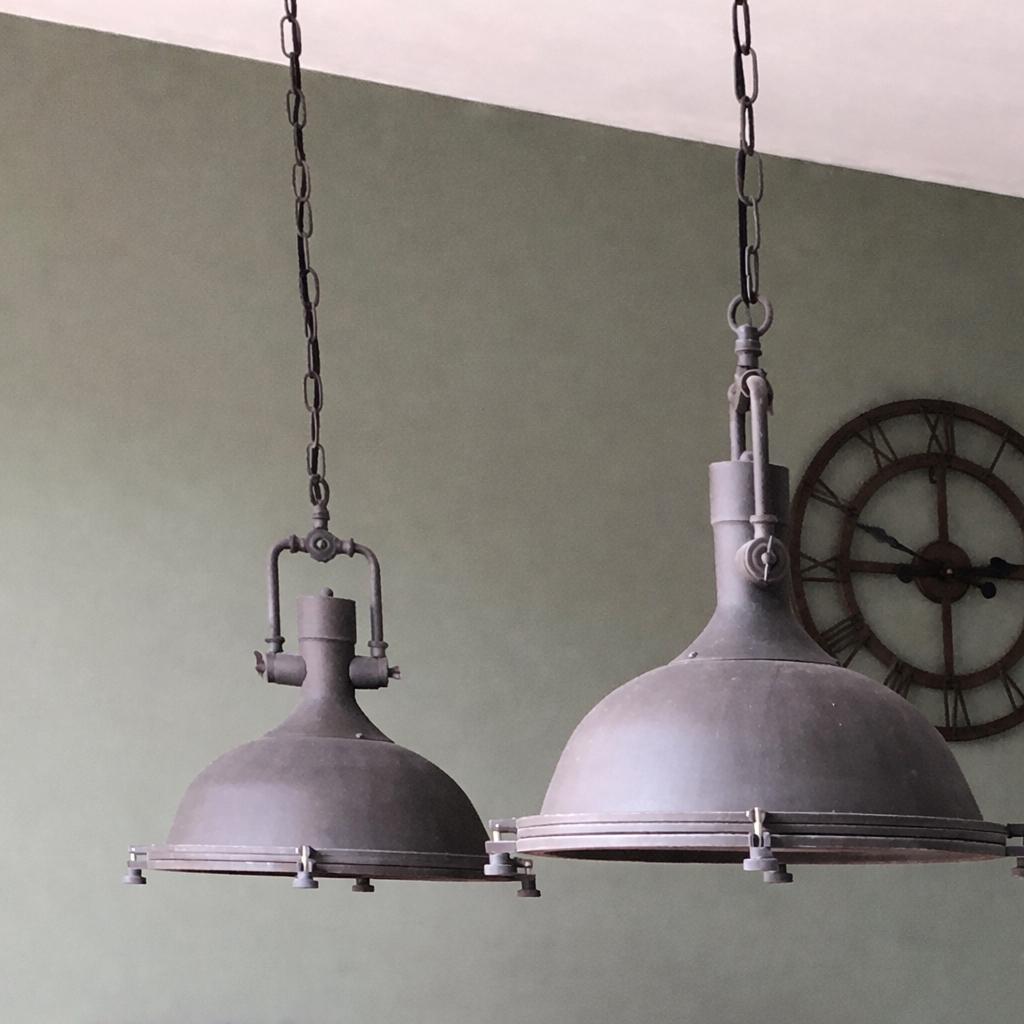 Industriële Hanglampen, Ophalen, Zo goed als nieuw, Metaal, Minder dan 50 cm