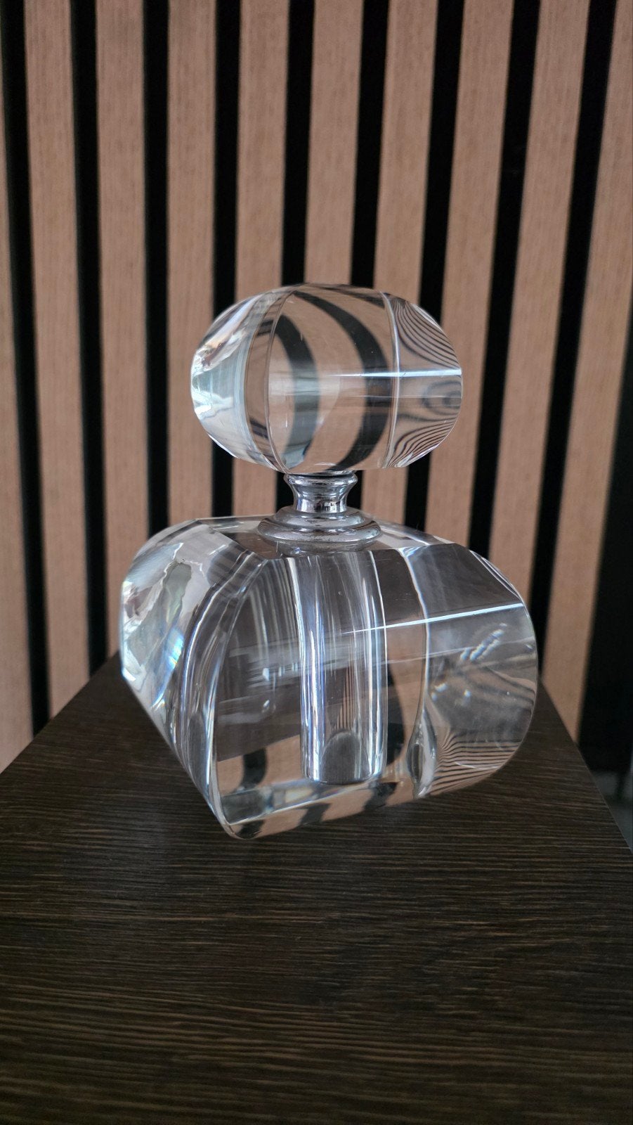 prachtige zware glazen parfum fles, Ophalen