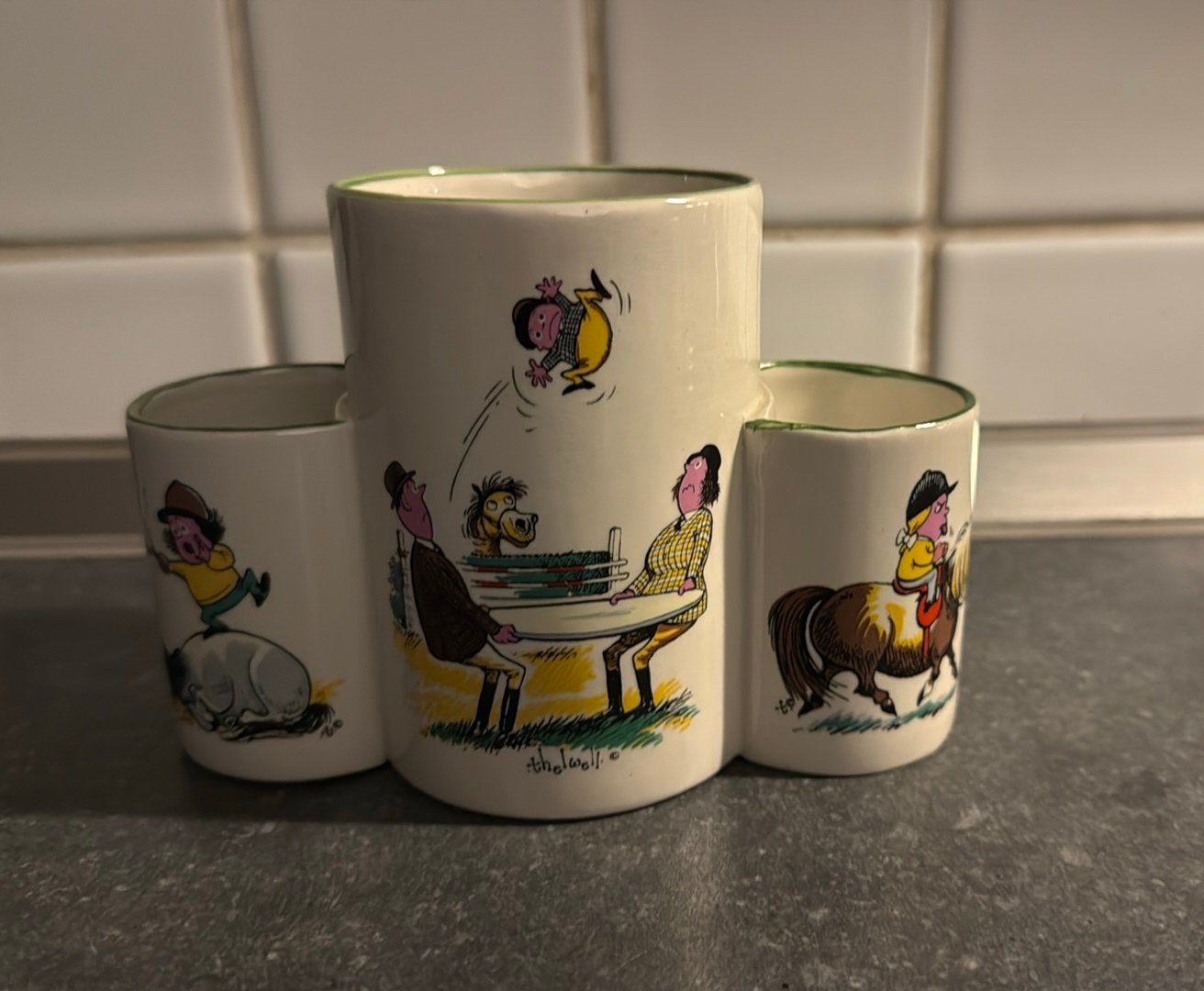 Norman Thelwell pennenbakje Vintage, Verzamelen, Ophalen, Gebruikt