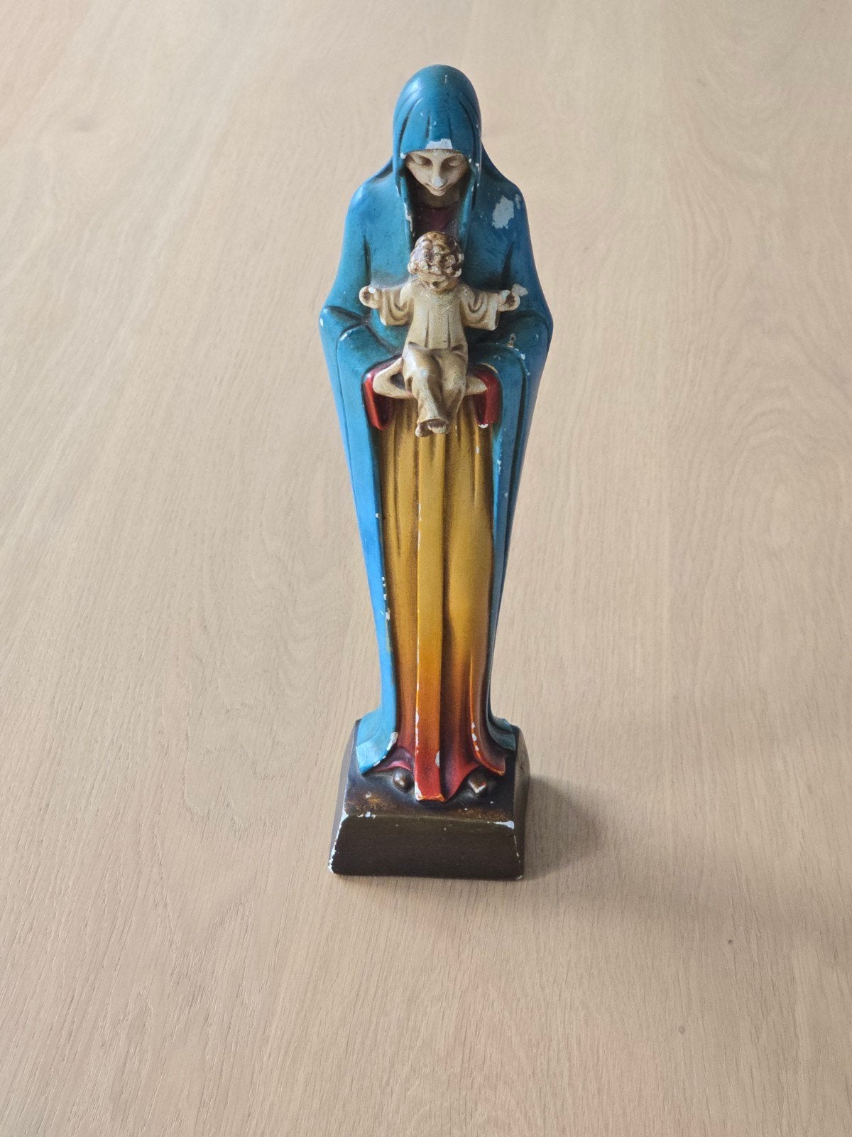 zeldzaam antiek jaren 20/ begin 30S heiligenbeeld Sint Josef, Ophalen of Verzenden, Beeld(je)