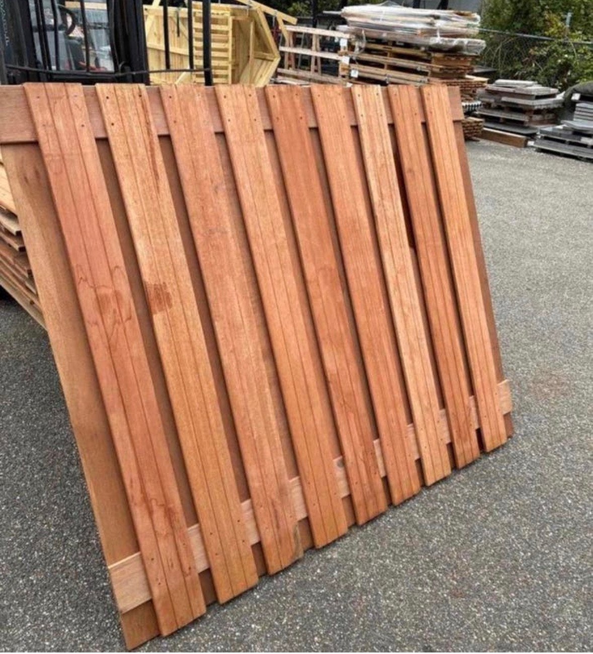 3 nieuwe hardhoutrn schuttingen, Tuin en Terras, Schuttingen, Ophalen, 1 tot 2 meter, Nieuw, 3 tot 6 meter