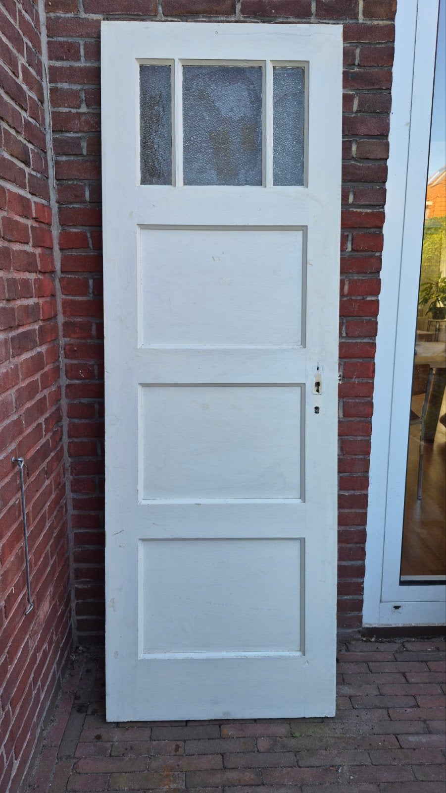 Paneeldeur jaren 30 stijl, Doe-het-zelf en Verbouw, Deuren en Horren, Ophalen, Gebruikt, Minder dan 80 cm, Binnendeur