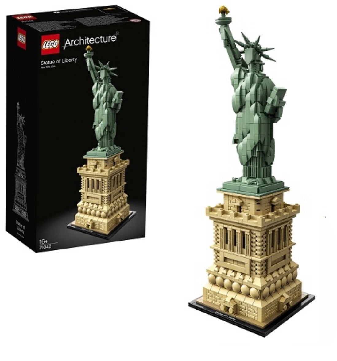 LEGO Architecture 21042 Vrijheidsbeeld, Compleet, Lego, Architecture, Ophalen of Verzenden