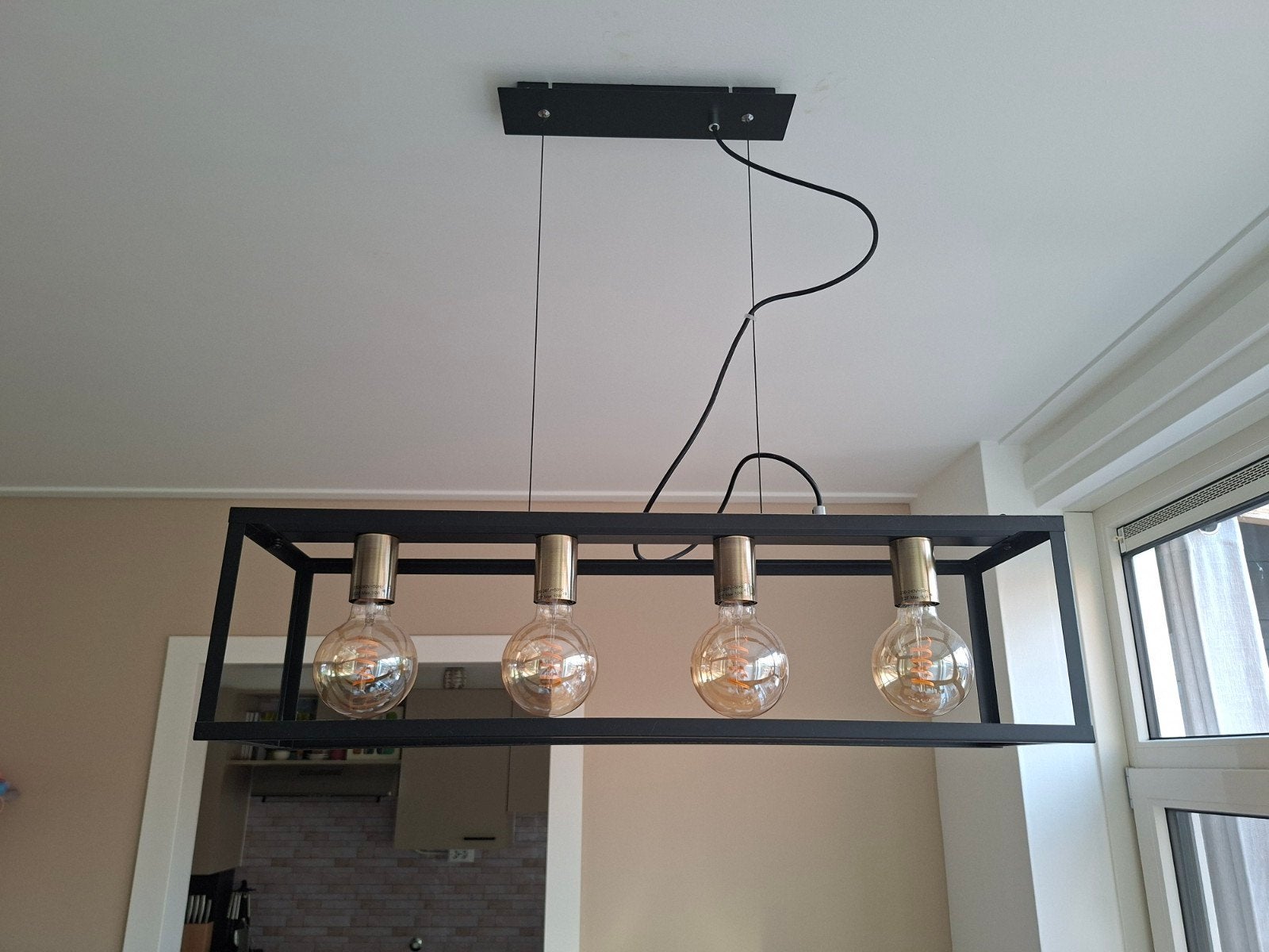 Moderne hanglampen set: Ruben (Karwei), Ophalen, Modern, Industrieel, E27 (groot), Zo goed als nieuw