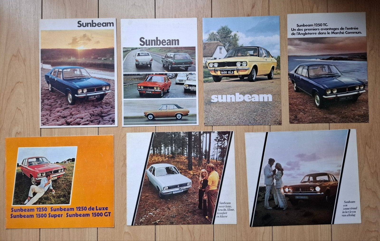 Sunbeam 1250/1500/1600. 7 folders voor slechts € 17,50, Ophalen of Verzenden, Zo goed als nieuw, Overige merken
