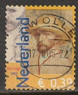 Nederland 2003 2139b Vincent v Gogh, Gest Zwolle, Postzegels en Munten, Ophalen of Verzenden, Na 1940, Gestempeld