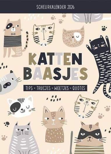 Scheurkalender 2026 Kattenbaasjes, Ophalen of Verzenden, Dagkalender, Zo goed als nieuw