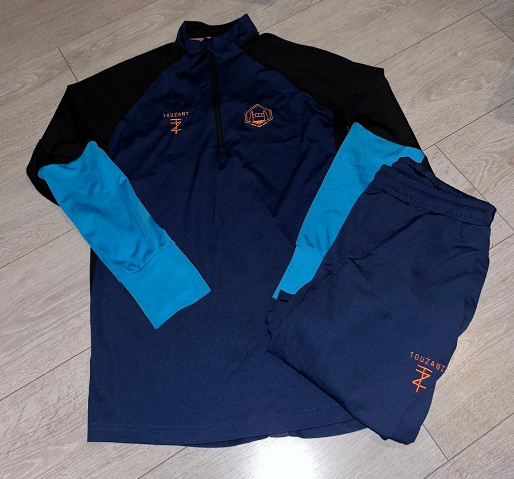 Touzani pak Heren maat 176, Blauw, Overige maten, Ophalen of Verzenden, Zo goed als nieuw