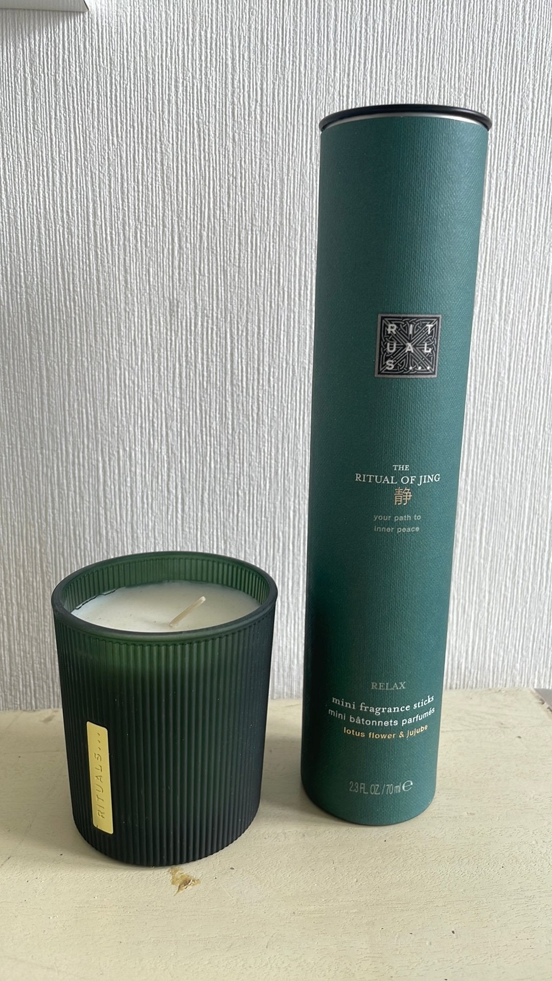 Rituals The Ritual of Jing geurkaars en geurstokjes, Ophalen of Verzenden, Nieuw, Groen, Glas