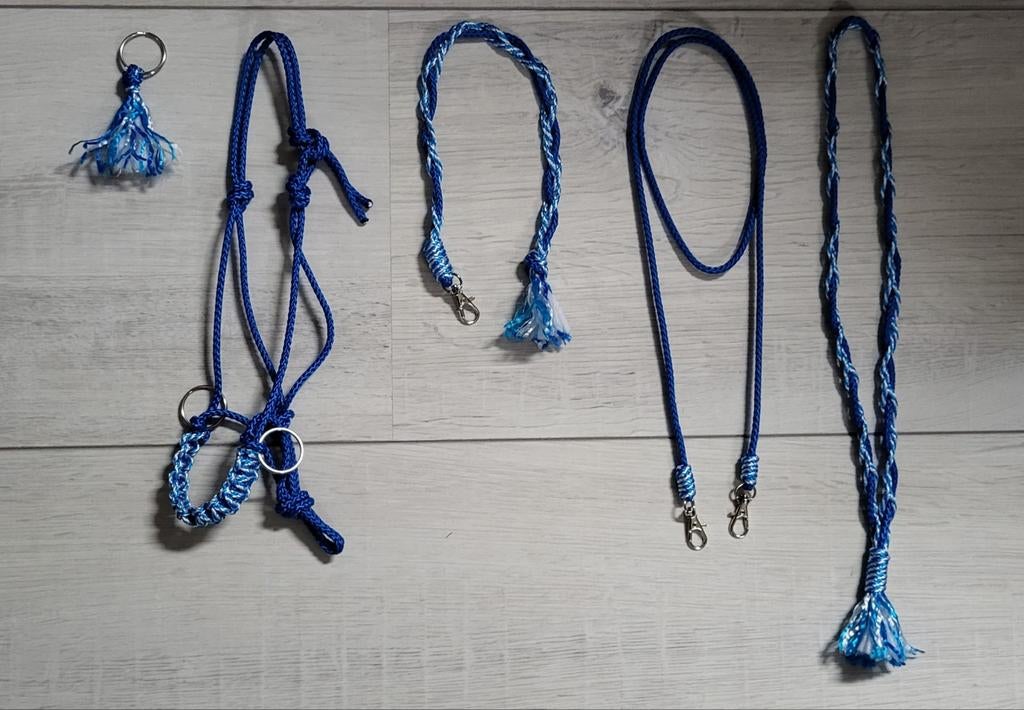 5 delig Hobbyhorse touwhalster set blauw/wit, Ophalen of Verzenden, Nieuw, Jongen of Meisje