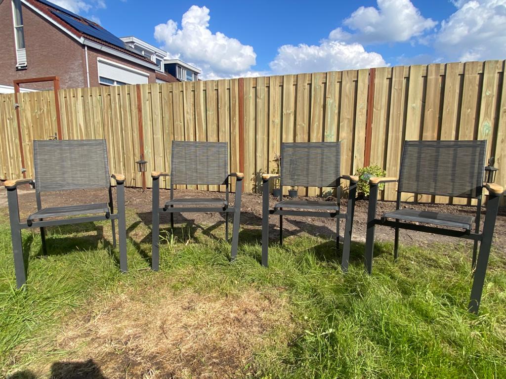 4 Bois Le Duc tuinstoelen., Tuin en Terras, Tuinmeubel-accessoires, Ophalen, Gebruikt