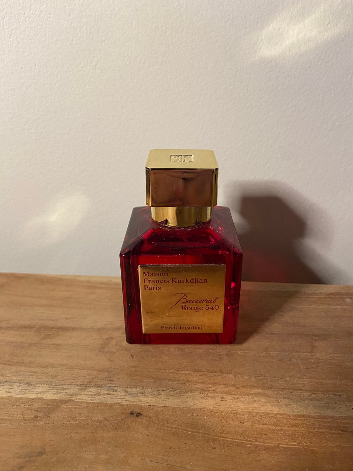 Bacarat rouge 540, Ophalen, Zo goed als nieuw