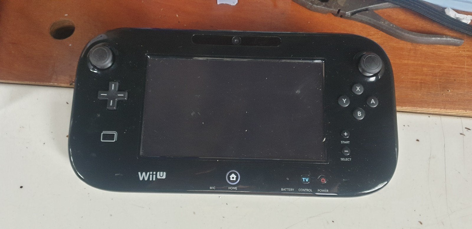 Nintendo Wii U GamePad Zwart - Gebruikt, Spelcomputers en Games, Ophalen of Verzenden, Gebruikt, Met 1 controller