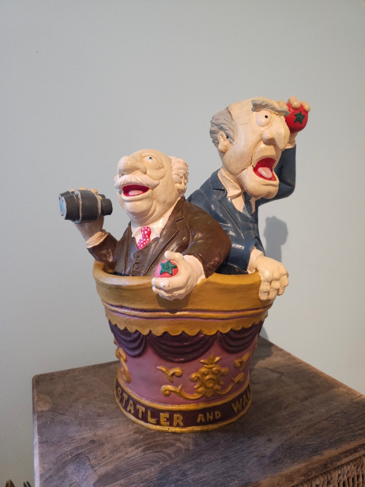 Statler and Waldorf beeld, zeldzaam!, Ophalen of Verzenden, Gebruikt, Overige typen