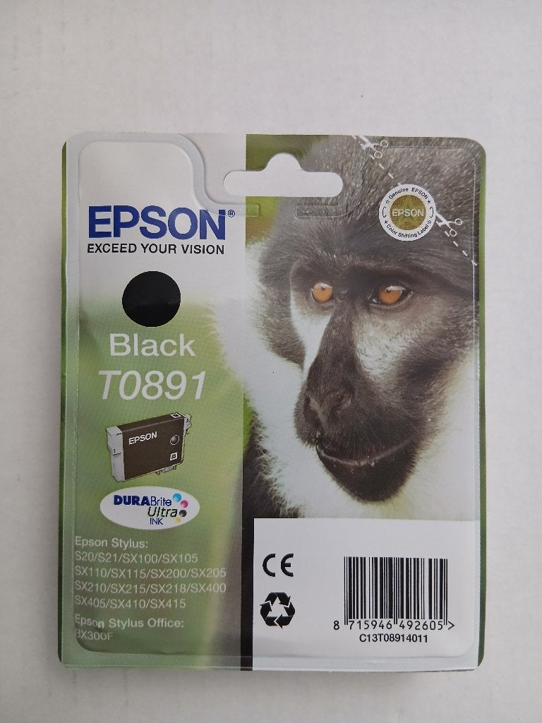 Cartridge Epson T0891 black, Ophalen of Verzenden, Nieuw, Cartridge, Epson