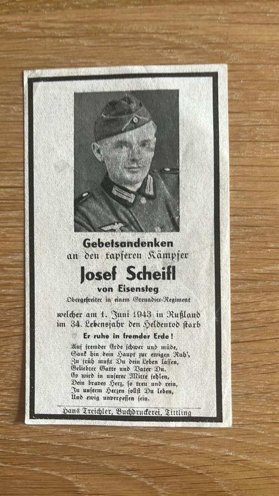WO2 bidprentje Duitse militair, Verzamelen, Militaria | Tweede Wereldoorlog, Ophalen of Verzenden, Duitsland, Foto of Poster