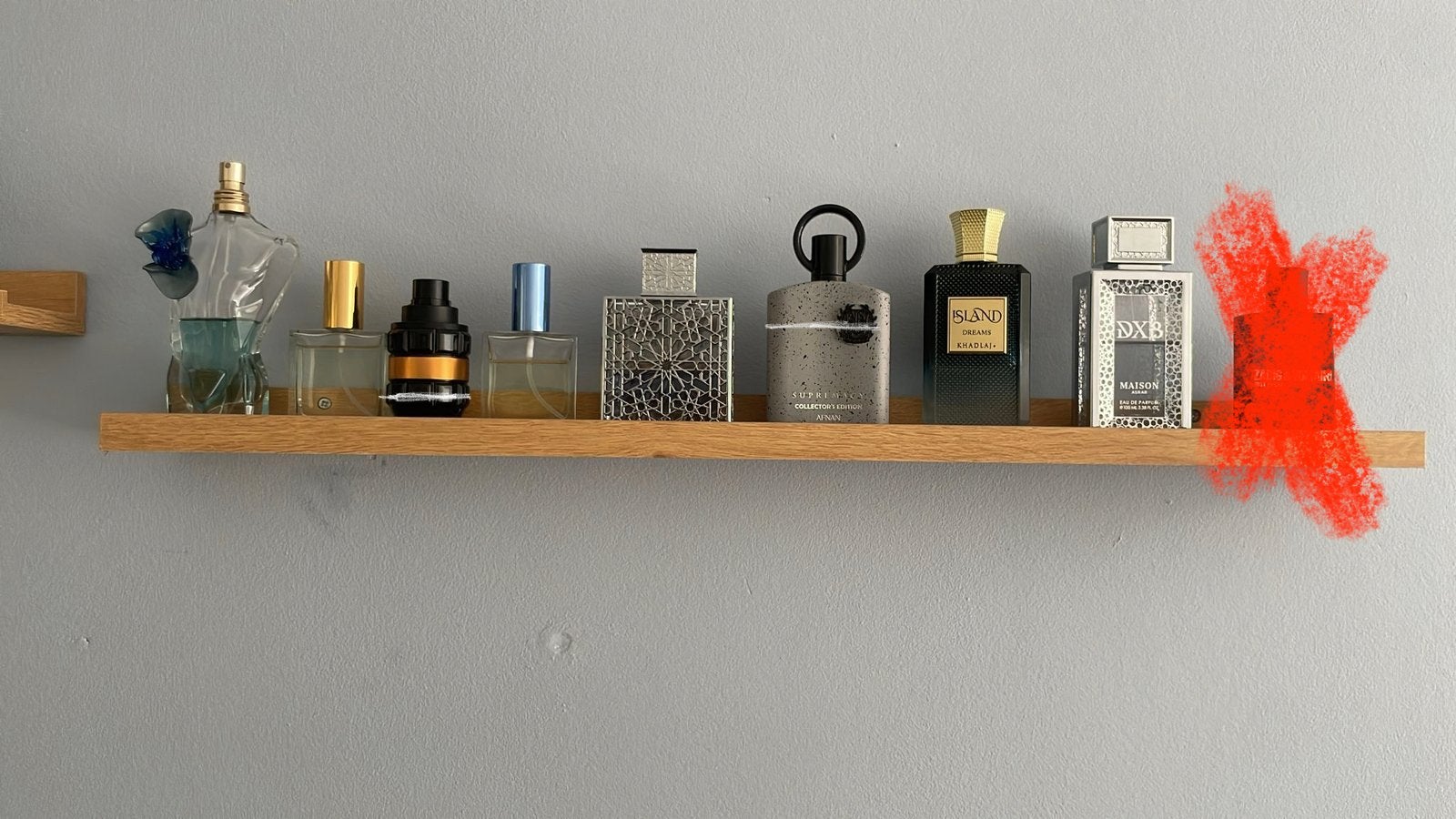 Parfums(dupes) te koop (witte lijnen zijn hoe vol ze zijn), Ophalen, Gebruikt