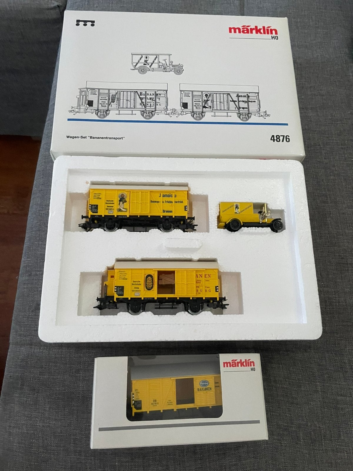 Marklin bananentransport set, Wisselstroom, Wagon, Ophalen of Verzenden, Zo goed als nieuw