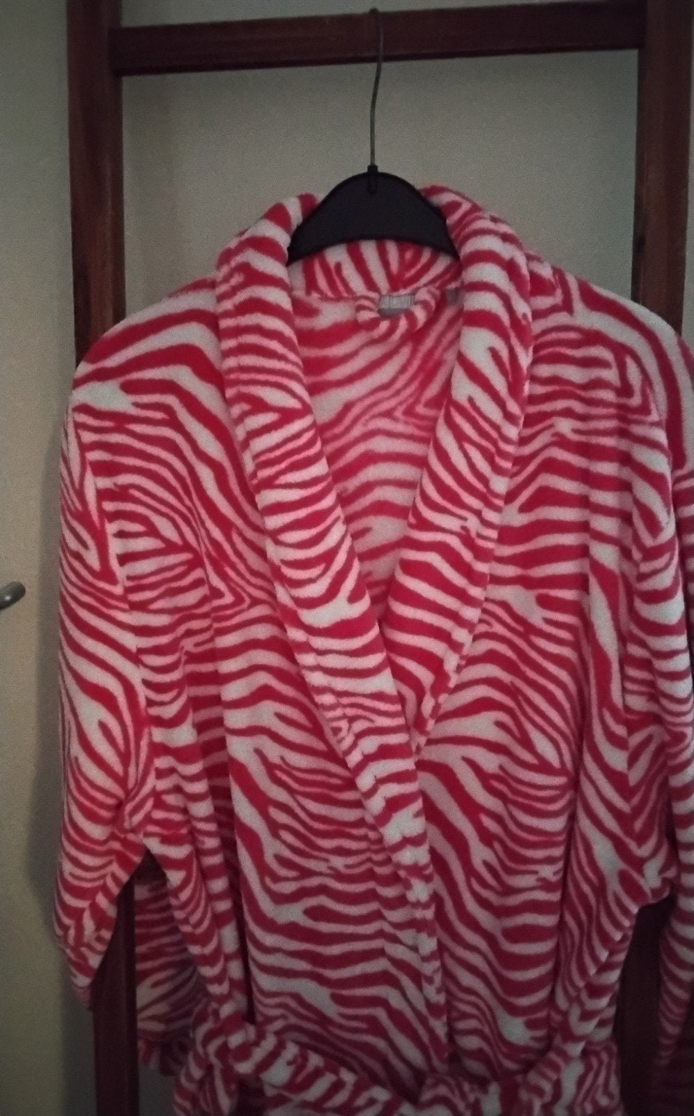 Zebra badjas/ ochtendjas, Ophalen of Verzenden, Zo goed als nieuw, Maat 42/44 (L)