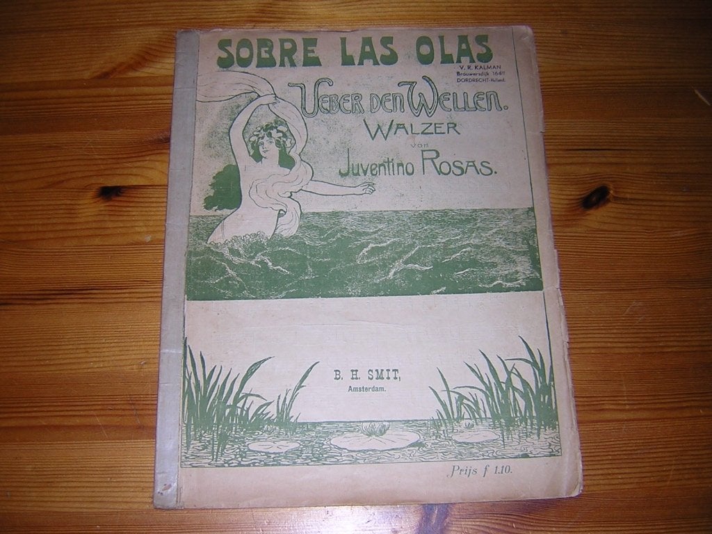 Uber den wellen - juventino rosas, Muziek en Instrumenten, Bladmuziek, Gebruikt, Accordeon, Ophalen of Verzenden, Artiest of Componist