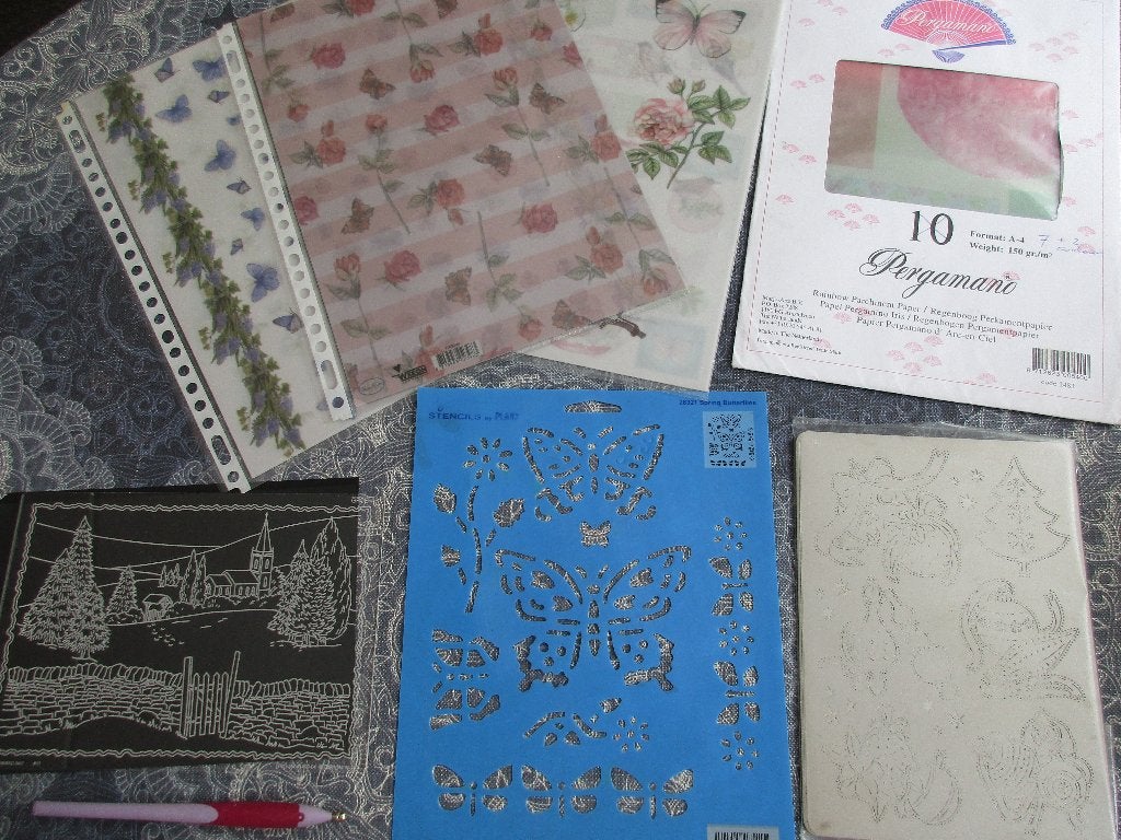 Pergamano :  Groovi mal/ ciseleerpen/ multigrids / papier, Hobby en Vrije tijd, Ophalen of Verzenden, Zo goed als nieuw, Knutselmateriaal