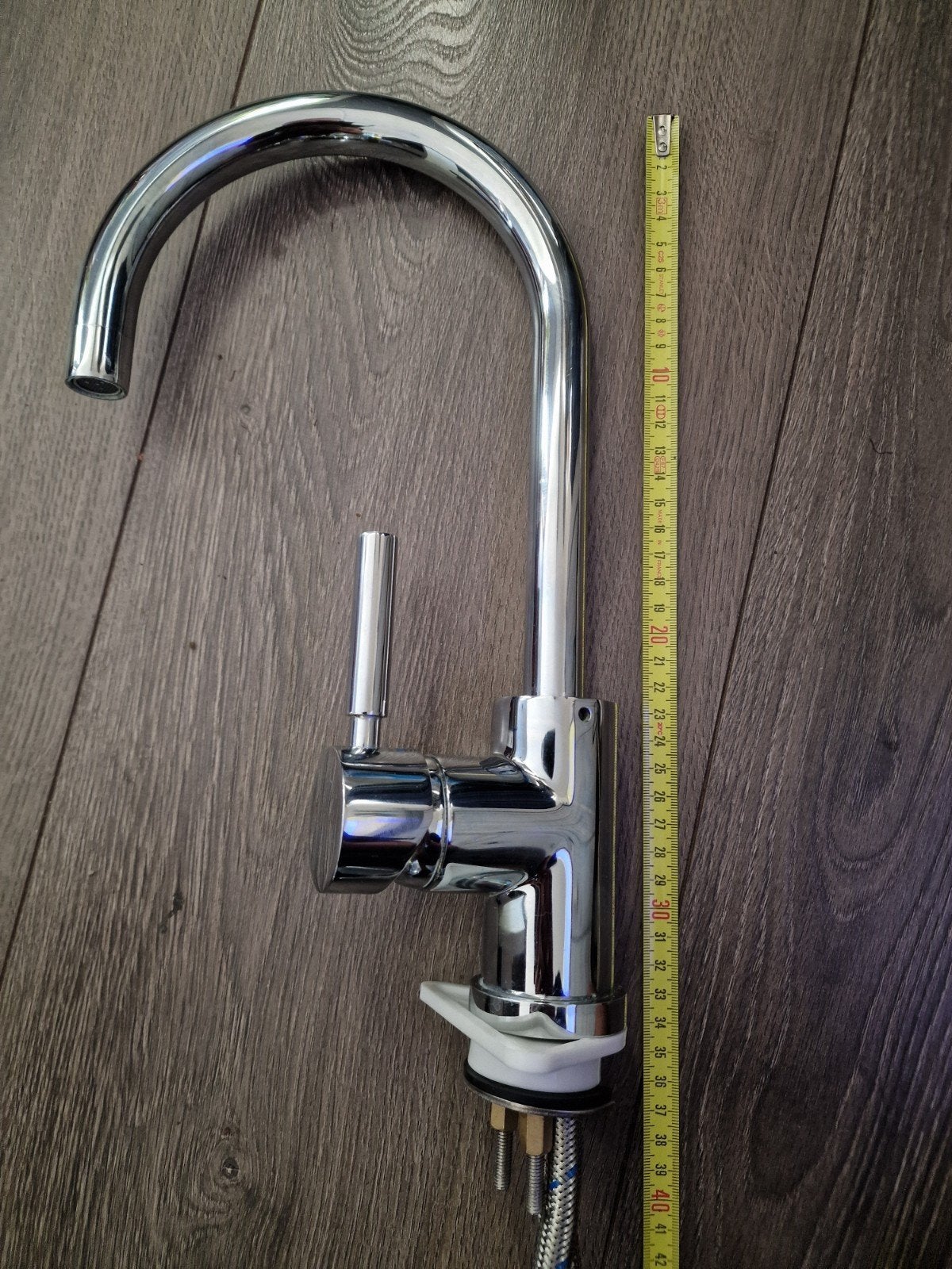 Bruynzeel Keukenmengkraan – Chroom – Hoge C-uitloop Compleet, Doe-het-zelf en Verbouw, Sanitair, Ophalen of Verzenden, Gebruikt