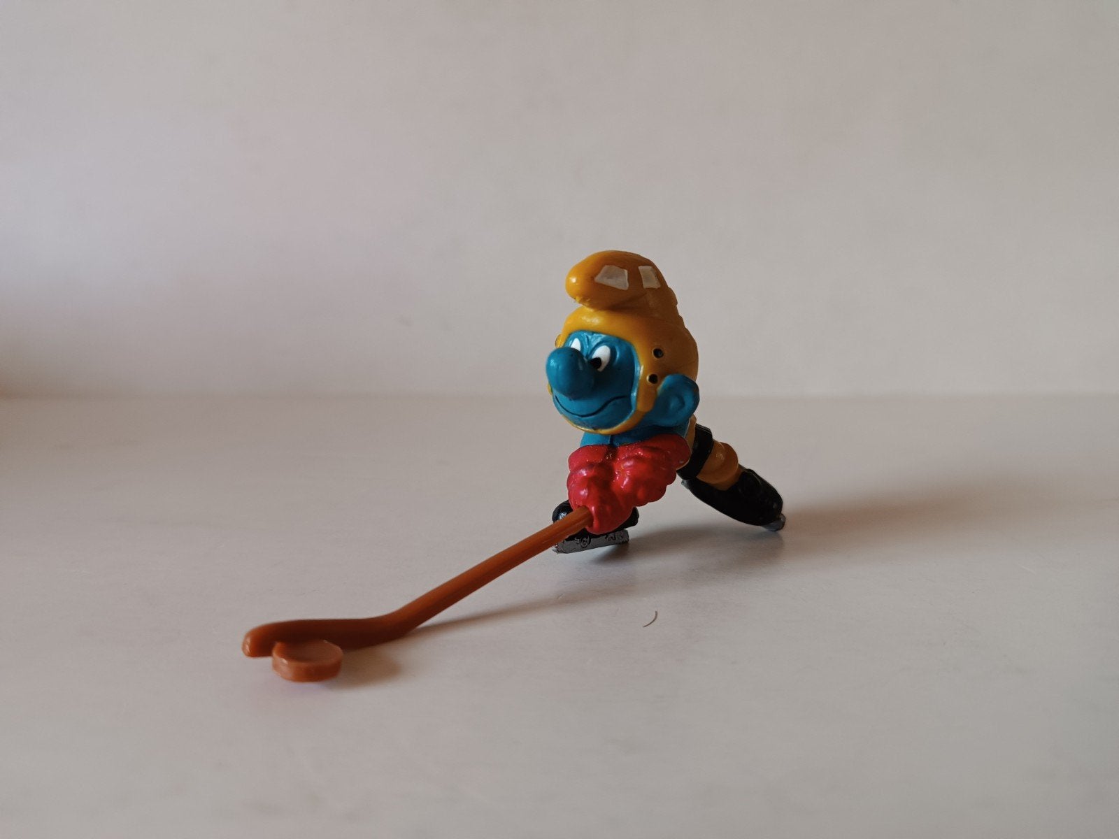 Schleich Smurfen Collectie: IJshockey Smurf, Verzamelen, Ophalen of Verzenden, Gebruikt, Overige Smurfen, Poppetje, Figuurtje of Knuffel