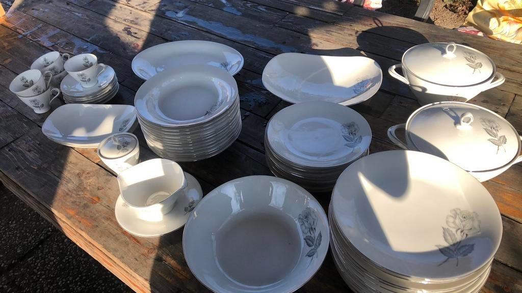Uitgebreid antiek servies, Bavaria Kronester., Antiek en Kunst, Antiek | Servies compleet, Ophalen of Verzenden