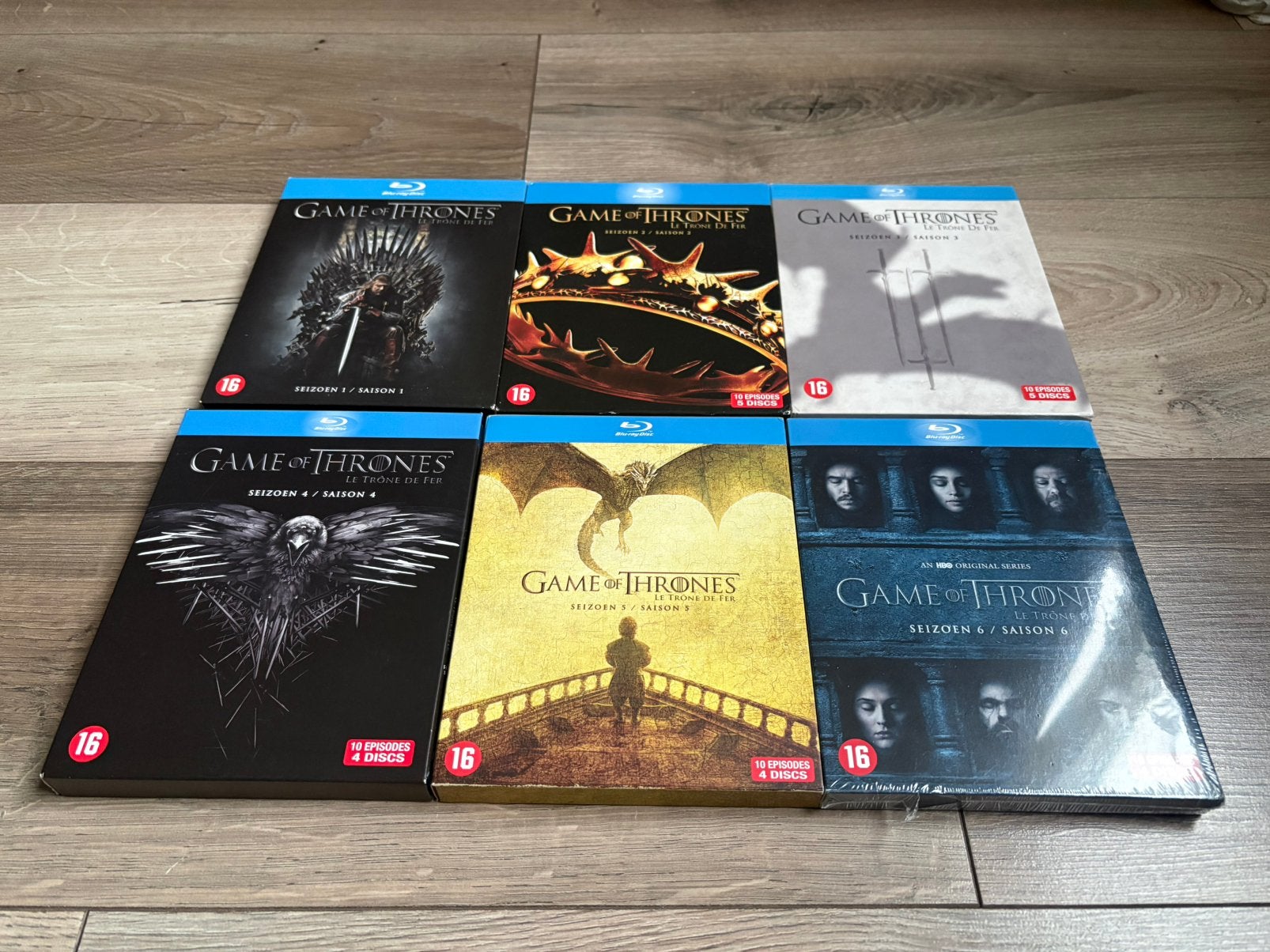 Game of Thrones seizoen 1 t/m 6 blu ray nederlandse uitgaven, Ophalen of Verzenden, Zo goed als nieuw, Tv en Series