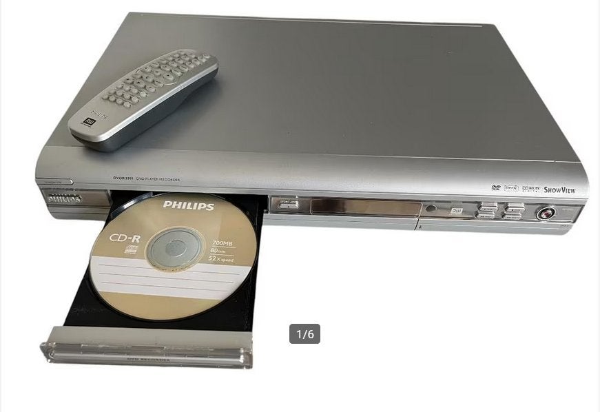 Philips DVD Recorder 3355 incl AB + Diverse DVD-RW schijfjes, Audio, Tv en Foto, Dvd-spelers, Ophalen, Zo goed als nieuw, Dvd-recorder