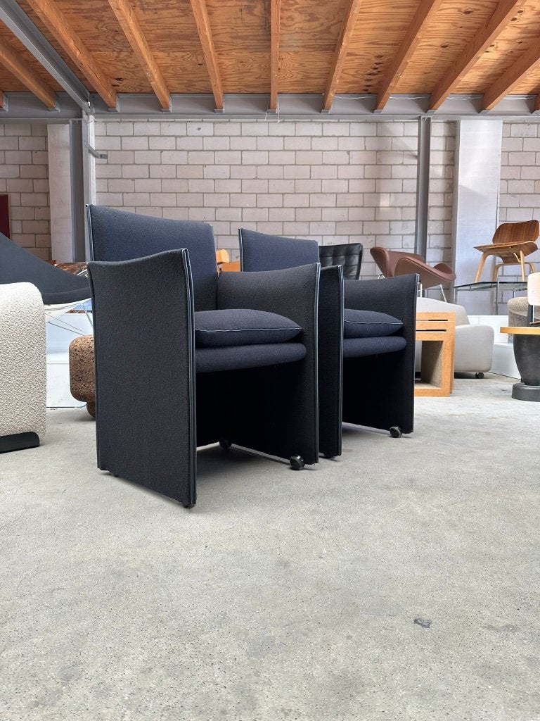 Cassina 401 Break chair by Mario Bellini  (voorraad: 2), Huis en Inrichting, Fauteuils, Ophalen, Gebruikt, Minder dan 75 cm, X