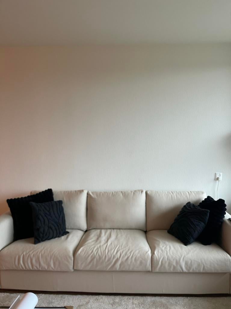 IKEA VIMLE 3-zitsbank Gunnared beige, Ophalen, Driepersoons, 75 tot 100 cm, Zo goed als nieuw
