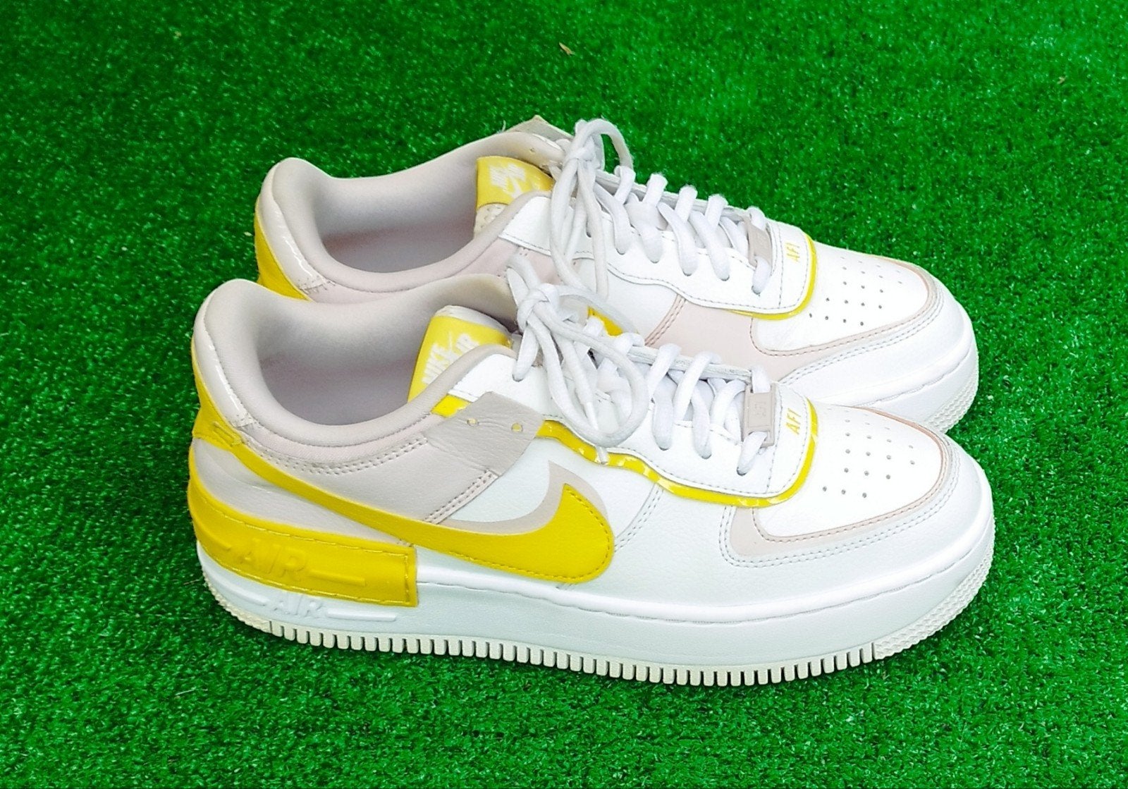 Nike Air Force 1 Shadow sneakers wit geel maat 40, Nike Air Jordan, Wit, Ophalen of Verzenden, Nike