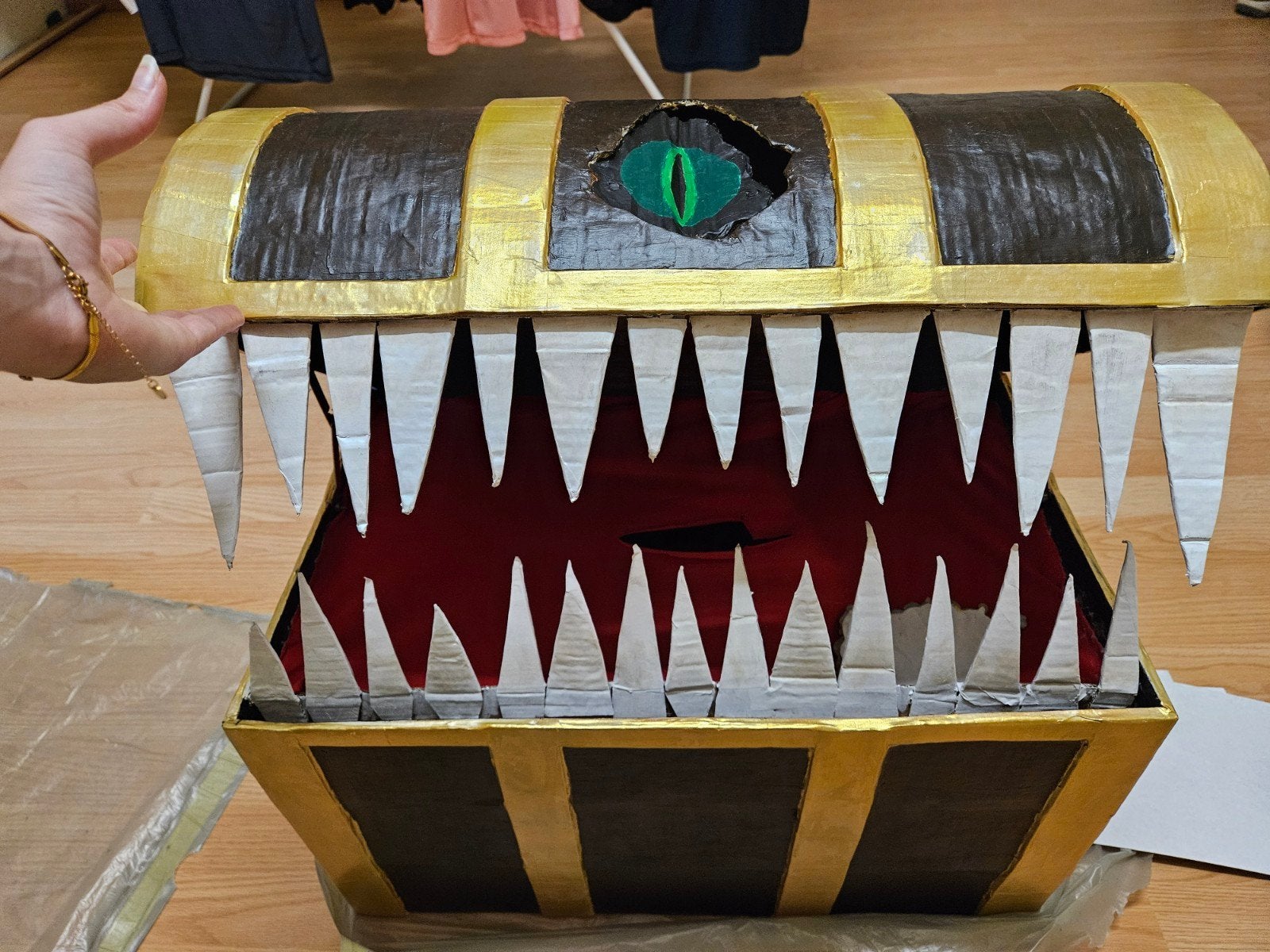 Mimic Chest Schatkist - Handgemaakt Cosplay/Decoratie, Ophalen, Gebruikt