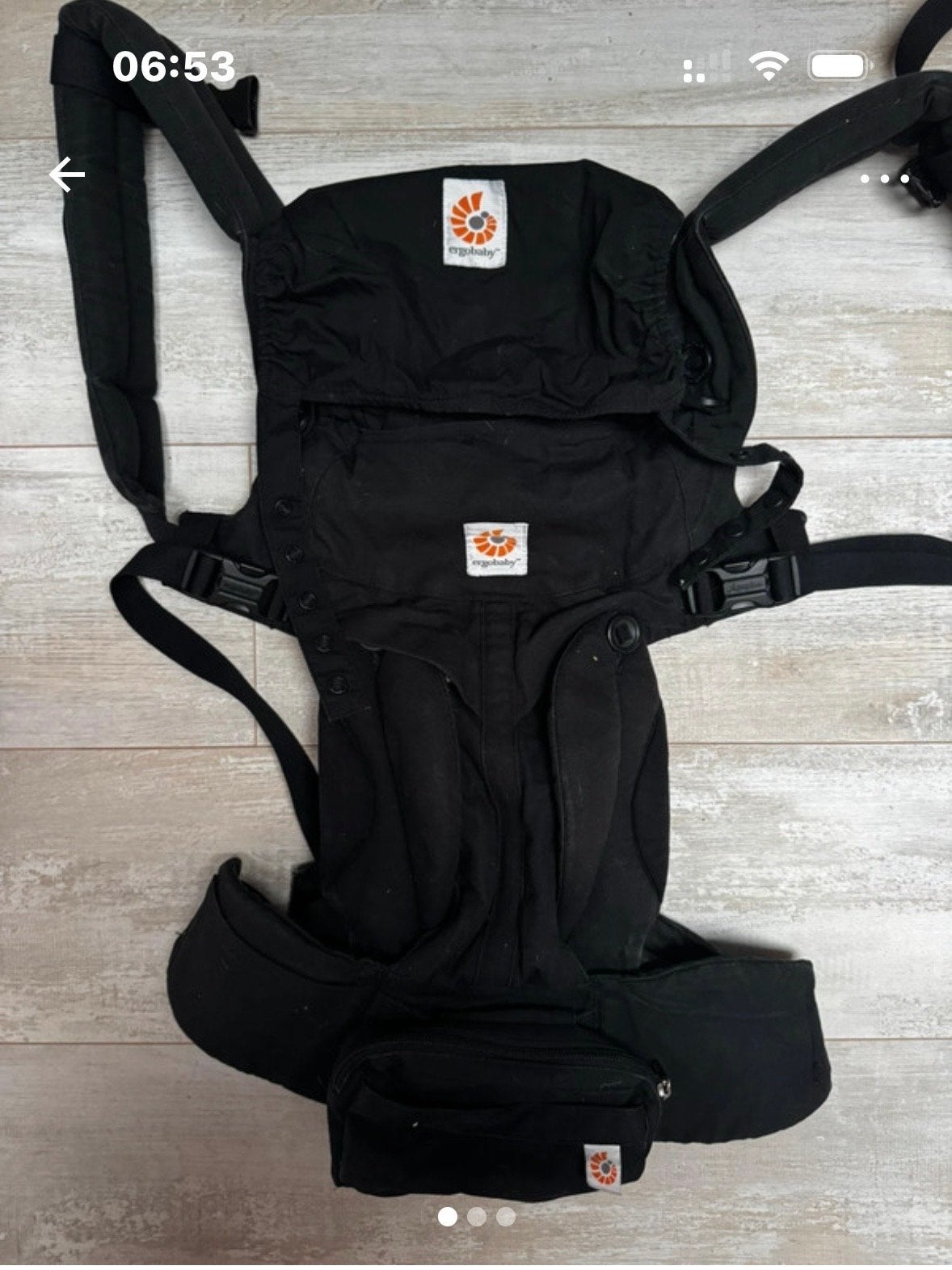 Ergobaby Omni 360 Draagzak - Zwart, Kinderen en Baby's, Babydragers en Draagdoeken, Overige merken, Gebruikt, Ophalen of Verzenden