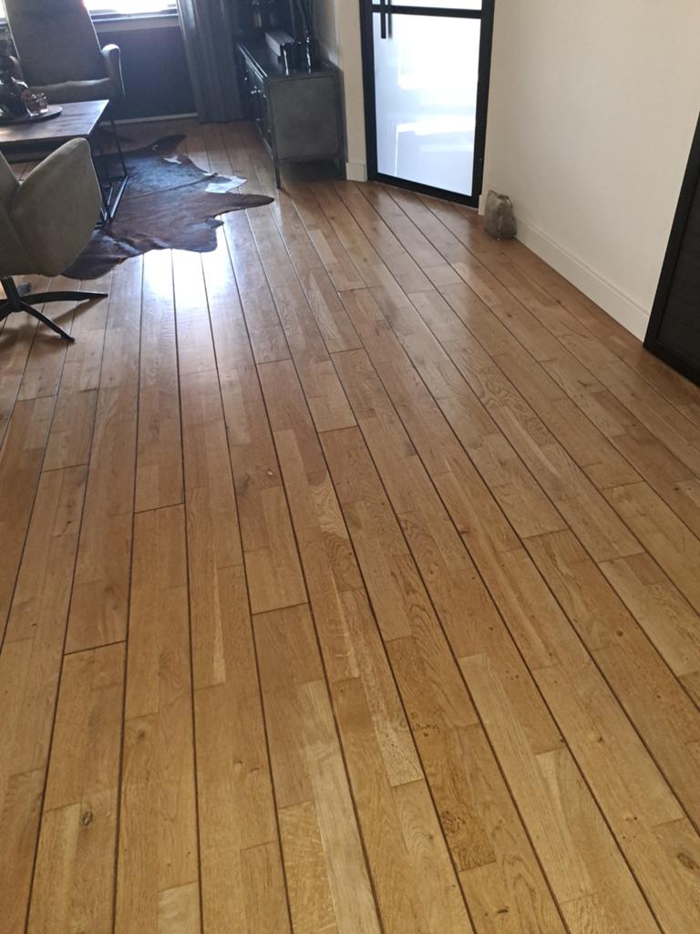 Eiken junckers parketvloer, Gebruikt, 10 m² of meer, 10 tot 30 cm, Hout