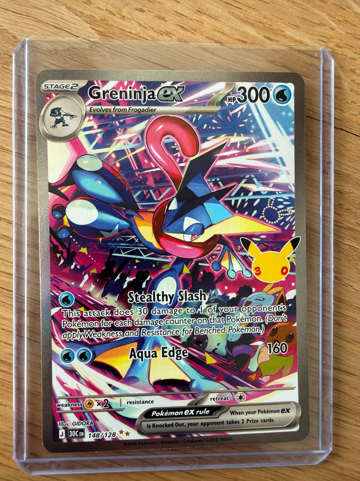 Greninja EX 148/128, Ophalen of Verzenden, Nieuw, Losse kaart, Foil