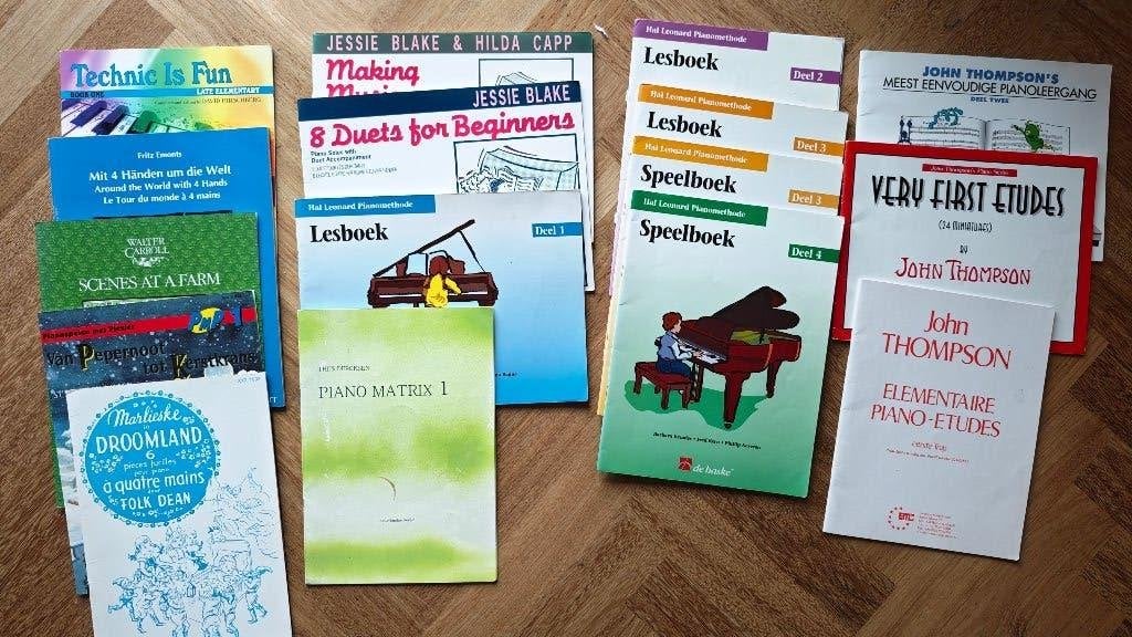 Piano boeken Thompson Blake Leonard en meer, Les of Cursus, Ophalen of Verzenden, Zo goed als nieuw, Keyboard