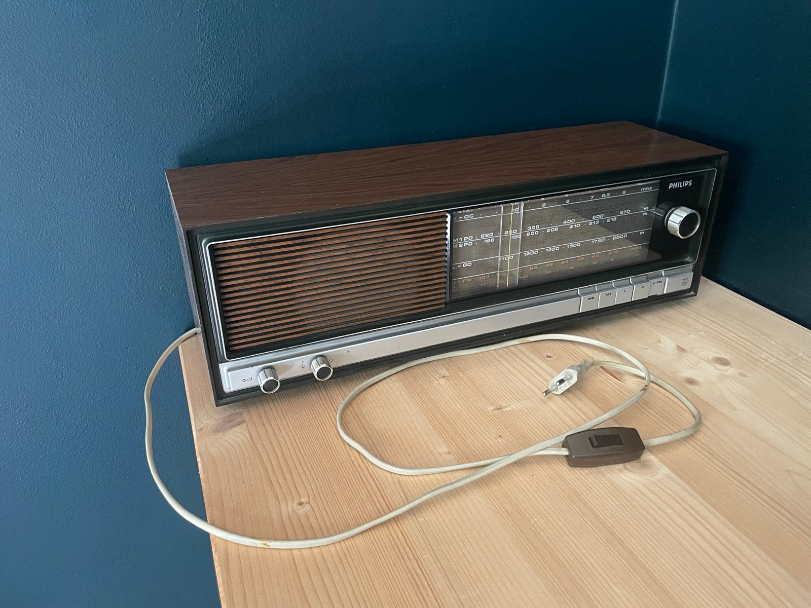 Philips Radio 22RB212/00Z werk nog, Audio, Tv en Foto, Radio's, Ophalen, Gebruikt, Radio