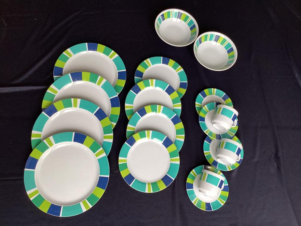 Campingservies, lichtgewicht, onbreekbaar, Ophalen, Gebruikt