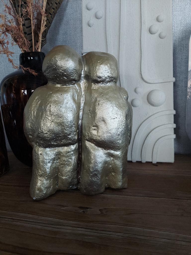 beeld beton beeldje echtpaar, Ophalen of Verzenden, Zo goed als nieuw, Mens