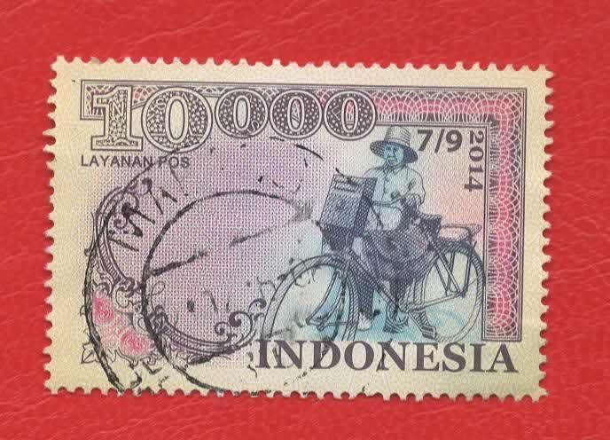 Sport - Fietsen - Indonesia - 3153 - (jr.'14) - gebr, Verzenden, Gestempeld, Sport