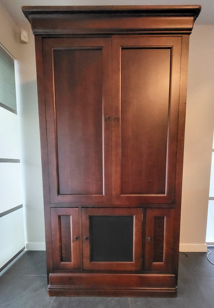 American Cherry Louis Philippe Style Armoire by Mt. Airy, Ophalen