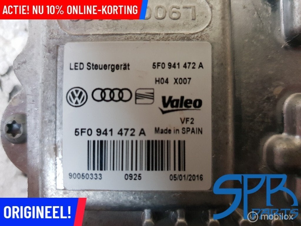 Xenon module STARTER FULL LED LEON 5F GTE E-GOLF 5F0941472A, Auto-onderdelen, Verlichting, Gebruikt, Volkswagen, Ophalen of Verzenden