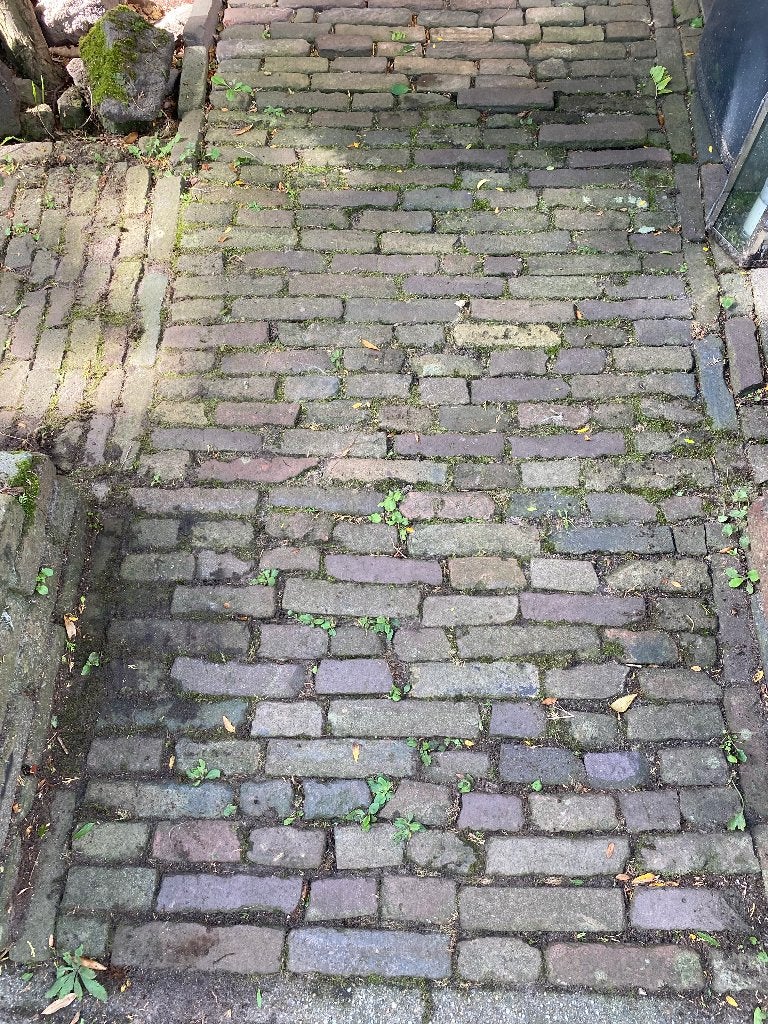 Waalse klinkers, Tuin en Terras, Ophalen, Gebruikt, Klinkers, Minder dan 5 m²