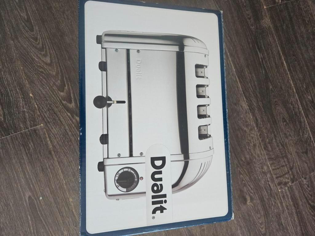 Dualit Vario broodrooster 4 sleuven RVS 40352 nieuw in doos., Witgoed en Apparatuur, Broodroosters, Ophalen of Verzenden, Nieuw
