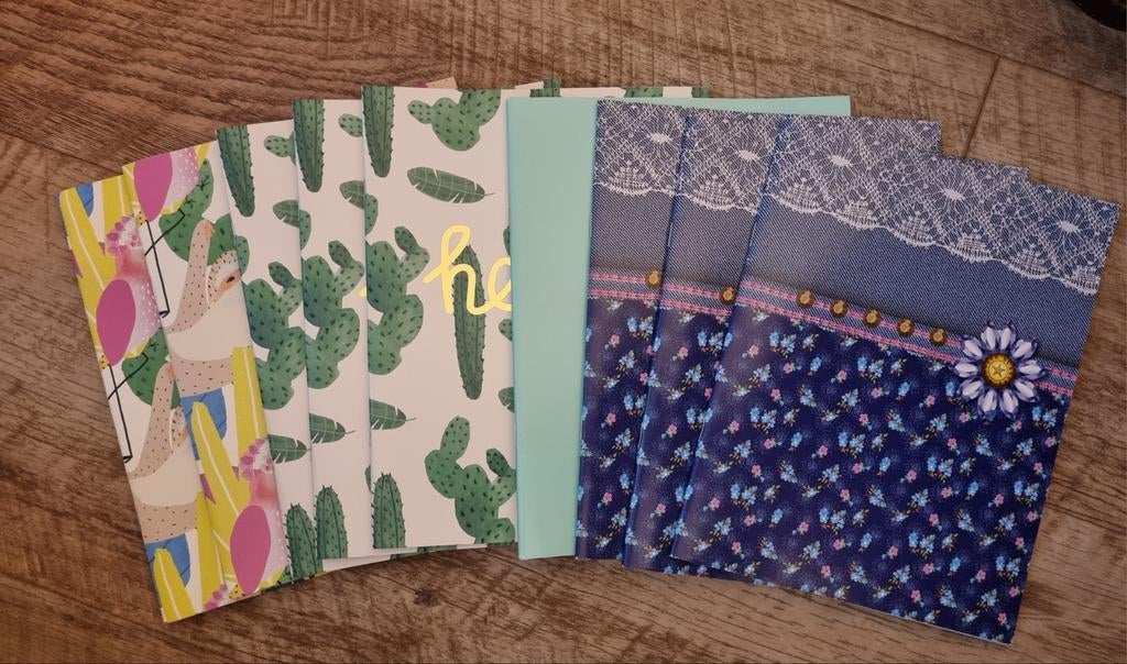 9 schoolschriften met lijntjes NIEUW, Ophalen of Verzenden, Nieuw