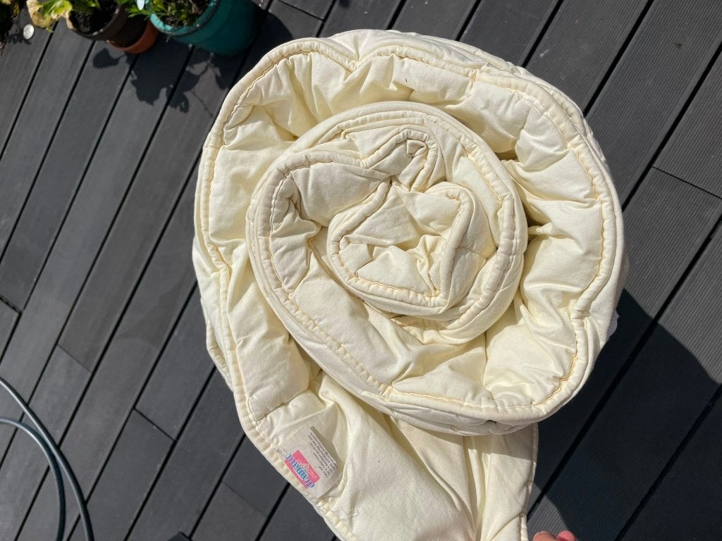 2 persoonsdekbed 200/200, katoen. Winter/dik, Huis en Inrichting, Slaapkamer | Beddengoed, Ophalen, Wit, Katoen, Tweepersoons