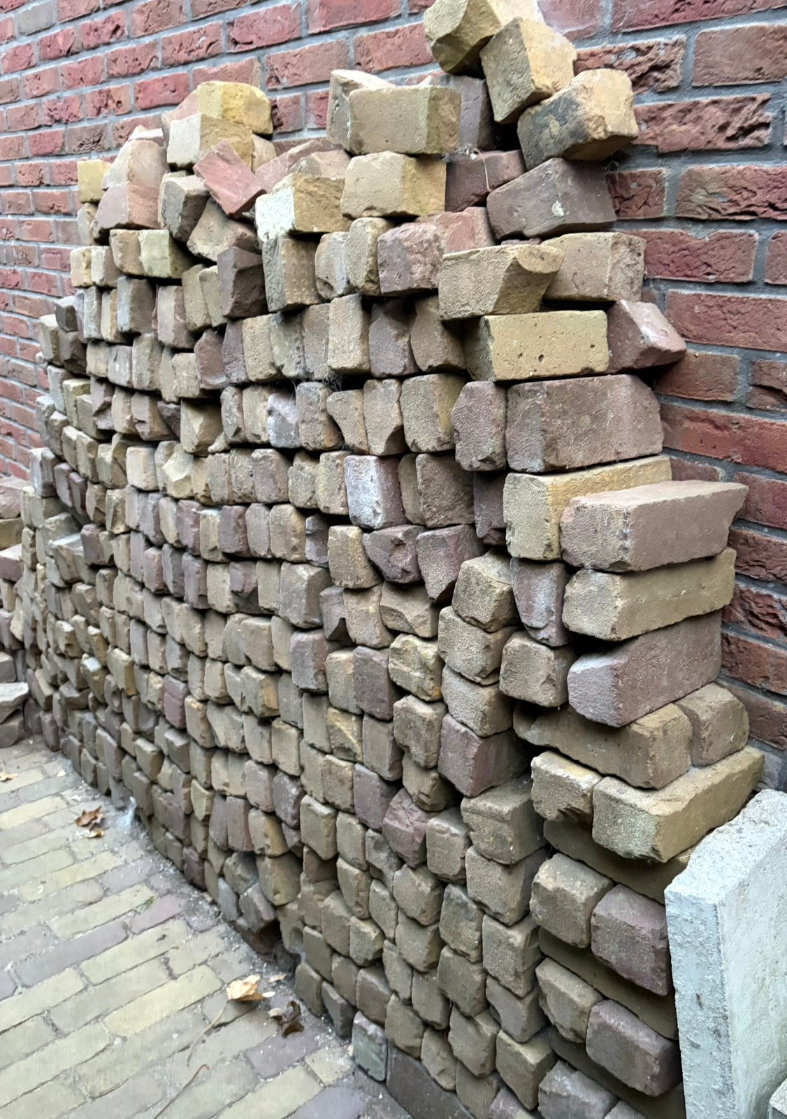 Bakstenen / tuintegels, Ophalen, Gebruikt, Beton, Terrastegels
